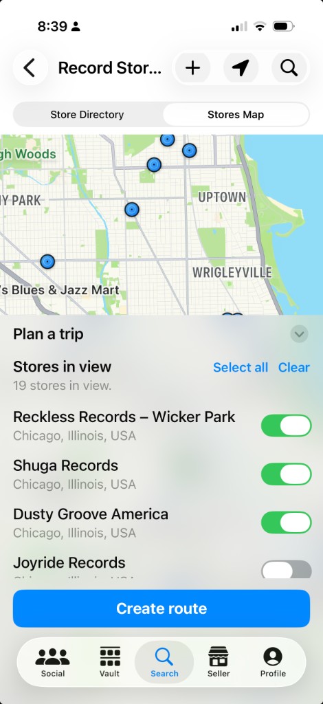 Spinz map: plan a trip across Chicago record stores